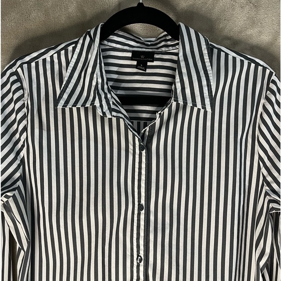 WORTHINGTON COLLARED CUFFED LONG SLEEVE SHIRT - Picture 4 of 12
